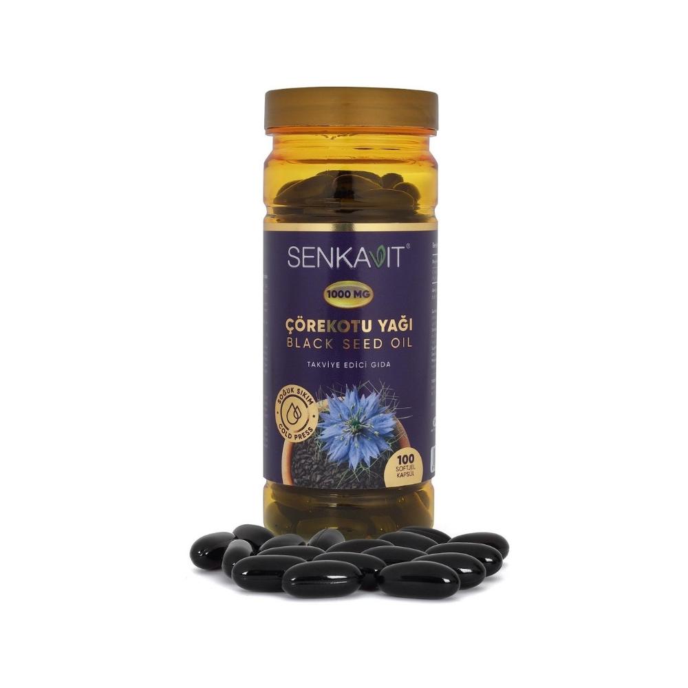 SENKAVIT BLACK SEED OIL DIETARY SUPPLEMENT 1000 mg 100 capsules