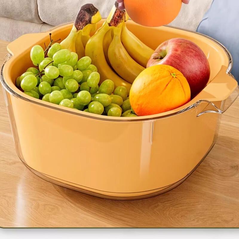 Baixinshi Dubbellager Köksavloppskorg & Fruktkorg