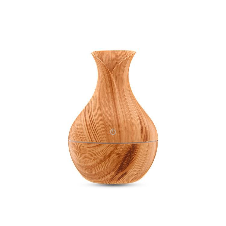 Creative USB Fog & Wood Grain Aromatherapy Humidifier with Custom Logo Option