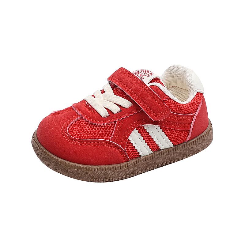 Infant Soft Sole Shoes for Walking - Breathable Mesh Toddler Sneakers for Boys, Perfect for Spring and Autumn.