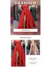 Women's 2025 Deep V-neck Satin Evening Dress, Multi-color European & American Style