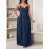 European and American summer new casual vacation style long suspender women's dress