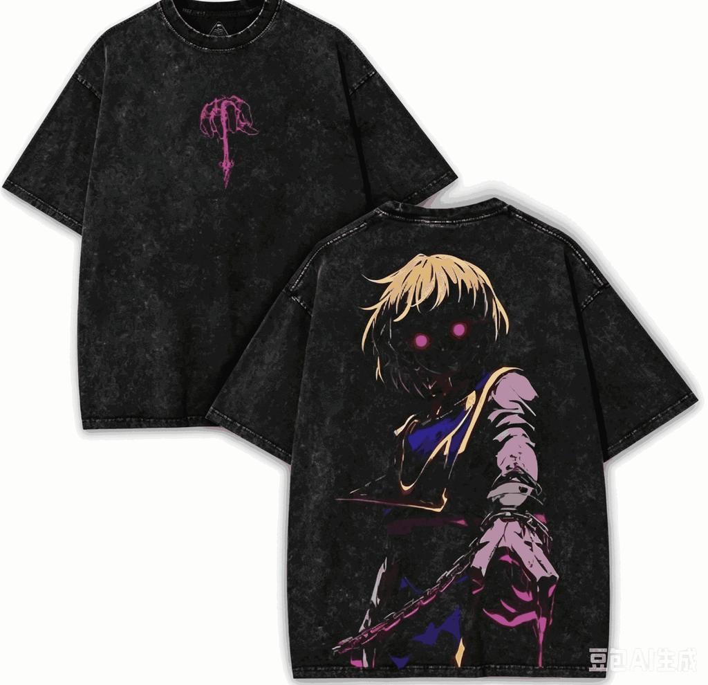 2026 Hot Sale Hunter X Hunter Washed T-shirt Anime Lover Harajuku New Model Oversized Vintage Loose Classic Unisex Streetwear Couples Classic