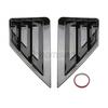 Pair Quarter Side Window Louver Cover For Toyota C-HR CHR 2018- Glossy Black