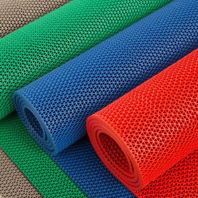 3.5mm Non-Slip Waterproof PVC Mesh Floor Mat for Bathroom, Toilet, Outdoor & Pool Areas