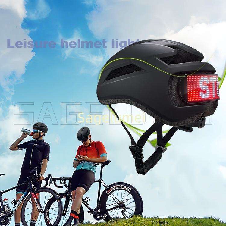 LED Bike Helmet with LED Display Screen Taillight Smart APP Control Bicycle Helmet Road MTB Cycling Helmets Turn Signals Remote