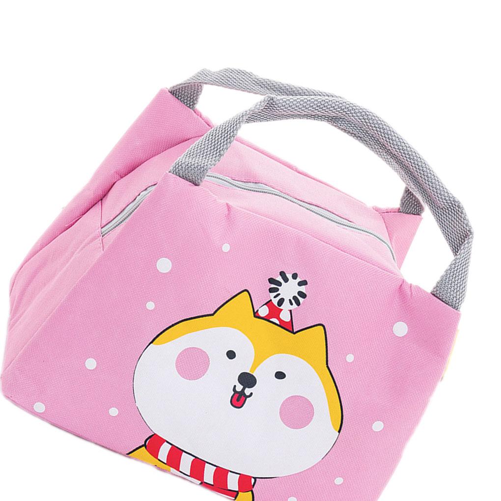 Adult Kids Lunch Bag Insulated Cool Bag Portable Picnic Bag School Lunch Box