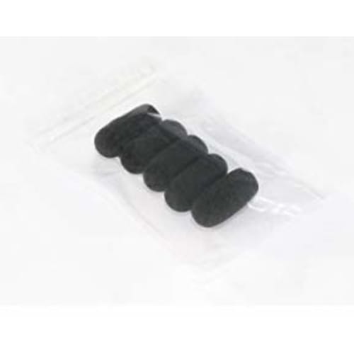 4.8cm Headset Intercom Microphone Windscreen, Microphone Sponge, 12mm Inner Diameter, Set of 5, Black