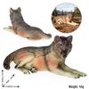 Children's Wild Animal Forest Wolf Toy - Lying Wolf Figurine for Car Decoration