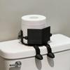 Boekthema Toiletrolhouder, Zwart-Wit Ontwerp, Leuke Badkamerdecoratie & Vakantiegeschenk