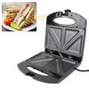 Electric Breakfast Maker with Safe Handle Anti Stick Aluminum Electric   Press for Waffle Snacks
