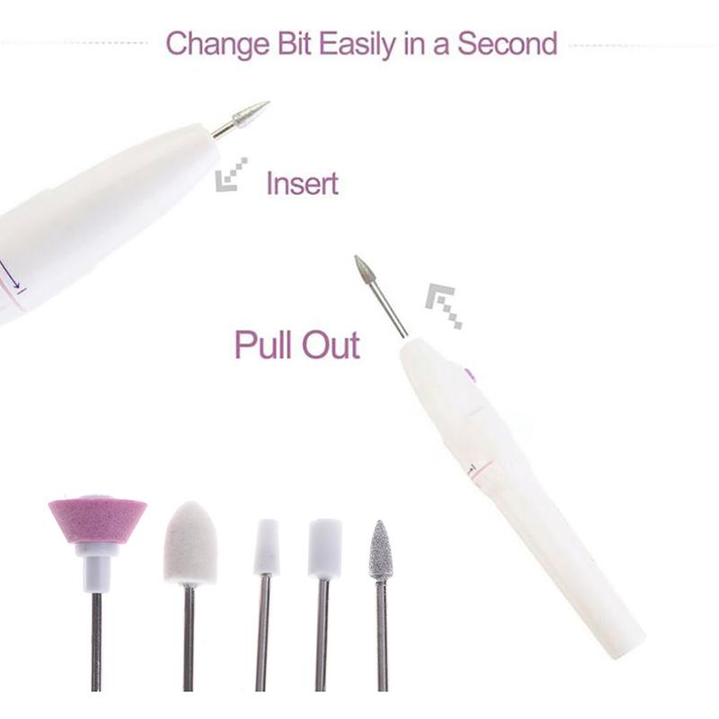 

5 в 1 электрическая машинка для ногтей, фреза для маникюра, шлифовальная машина, полировщик, набор для маникюра