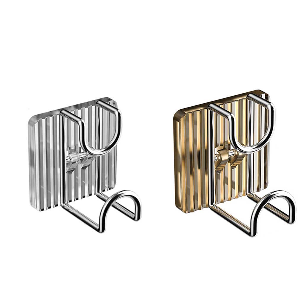 Self-adhesive Hook Washbasin Hooks Bathroom Storage Rack Luxury Organizer Bath Ball Towel Holder Hanger 2 Buckle