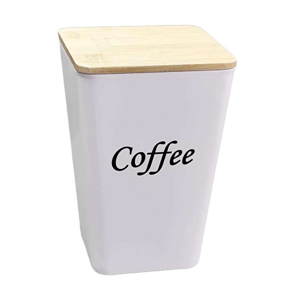 Tinplate Material Tea Tin Sealed Design Creative Shape Bamboo Covered Iron Box Bamboo Cover Irregular Shape