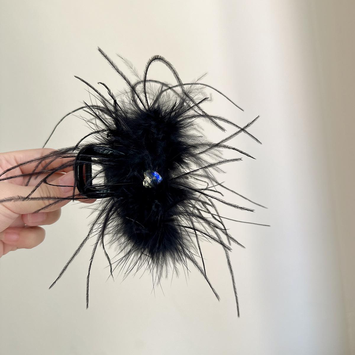 

Роскошная заколка для волос в форме сердца и пера с бриллиантами для женщин