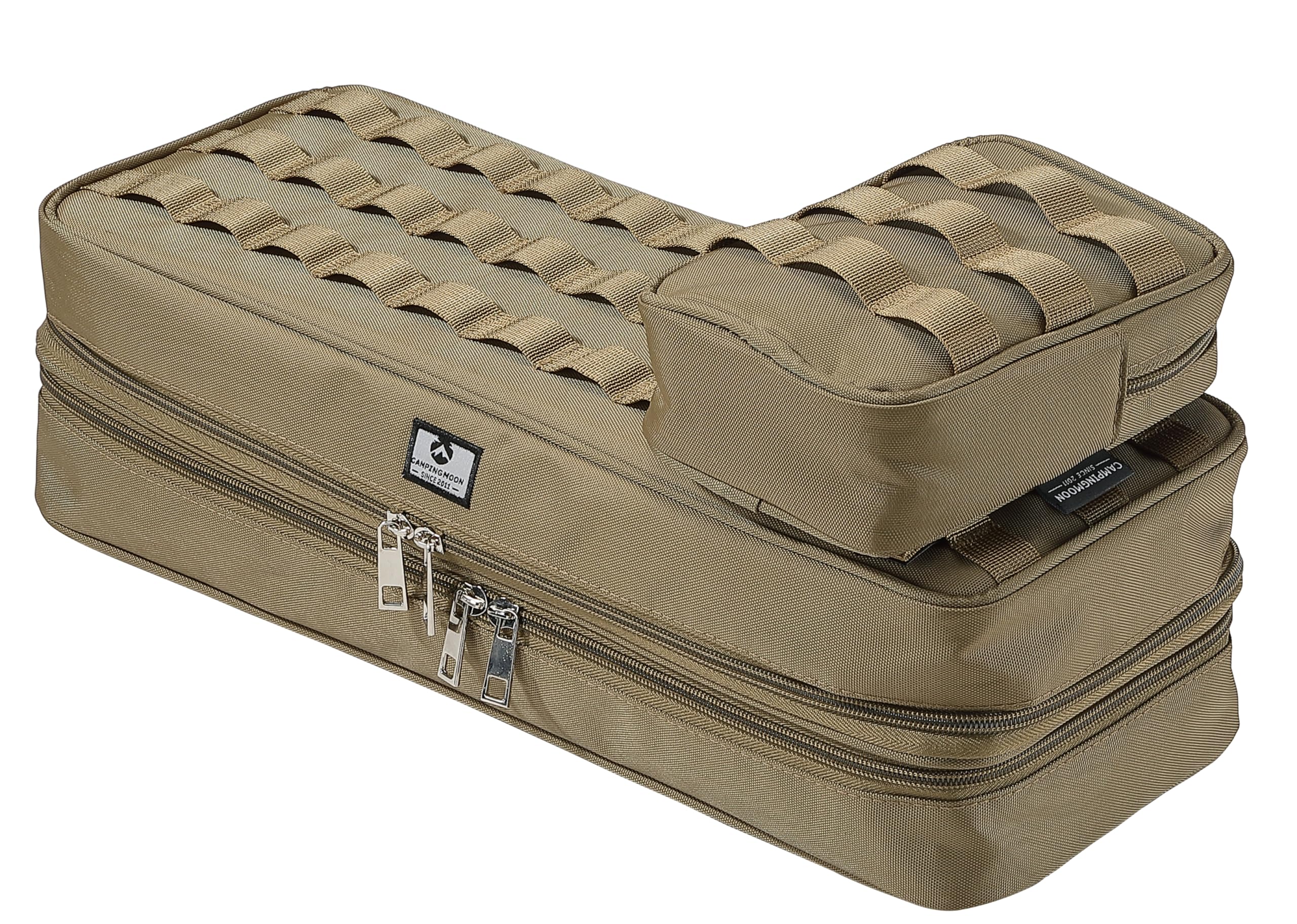 

CAMPING MOON Походный колышек, Молоток для колышков, Чехол для хранения фонаря, Сумка-органайзер 40 см, Подсумок для Goal Zero, Койот BG-40