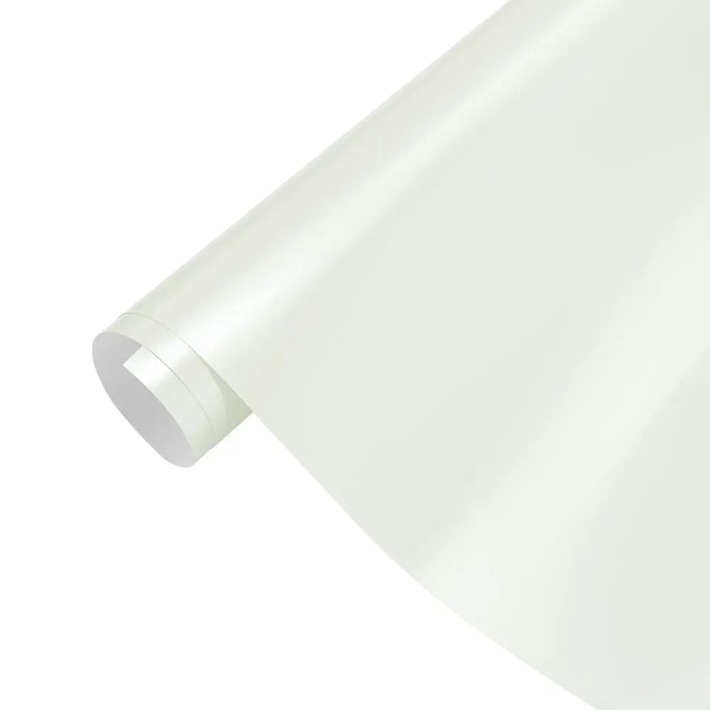 Premium Glossy Metallic Snow White Wrap PET DIY Vinyl Film Car Whole Body Decal Sticker Protective Cover Auto Tuning Accessories