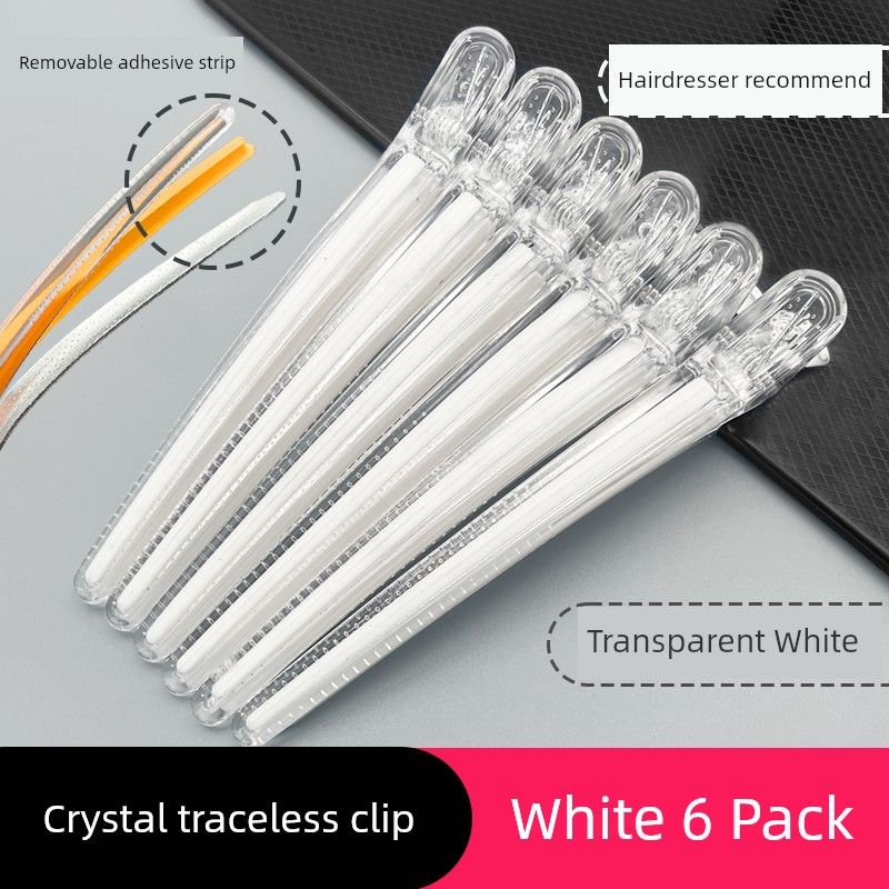 New Large Hair Clip with Extended Length for Hair Cutting and Sectioning, Crystal Non-Marking Clip, Professional Clip for Hairdressers