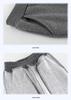 2024 Thick Korean-Style Fleece-Lined Boys' Sports Pants - Autumn/Winter Solid Colors