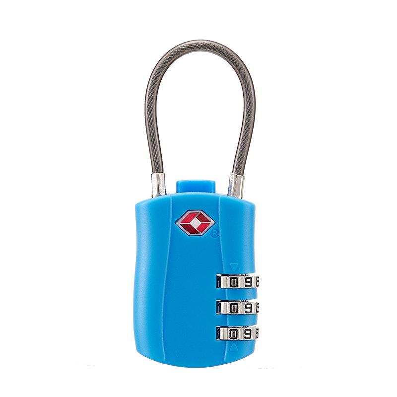 3-Digit TSA Approved Padlock for Luggage, Backpack, Drawer, and Storage