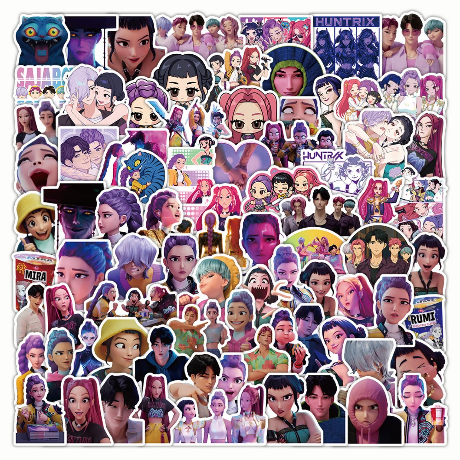 

100 шт. Наклейки на чемоданы, водонепроницаемые наклейки, скутер, компьютер, планшет, мультяшное украшение One Size