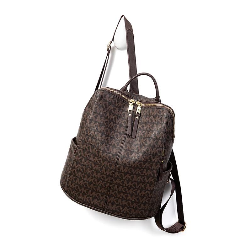 Printed Women's Backpack Spring New Korean Edition Easy To Wear Fashion Anti Theft Backpack Large Capacity Mommy Bag