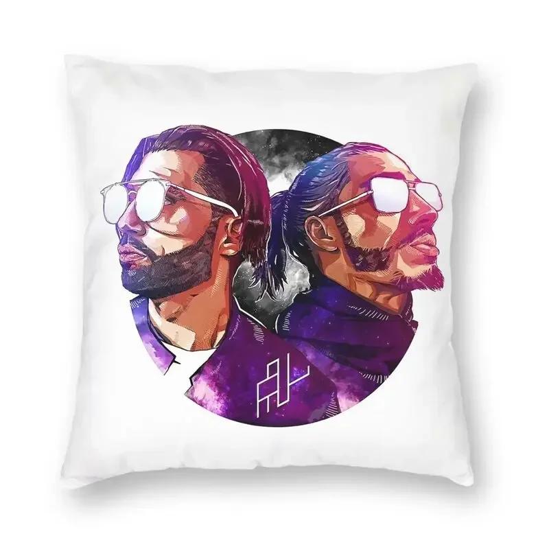 Throw Pillow Case Decoration Square French Rapper Mushic Cushion Cover  Pillowcover for Sofa Soft
