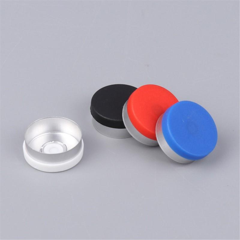 100pcs Medical Vial Cap Aluminum Cap Medical Bottle Cap OD 20mm Diameter Aluminum Flip Off Cap