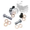 10 Pcs Brake Caliper Banjo Bolts Screws with Washers Motorcycle Accessories