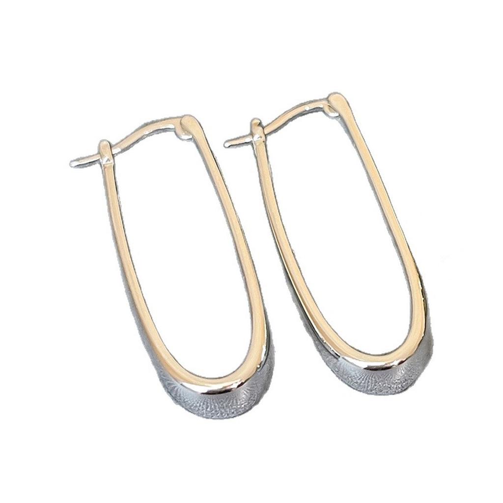 Minimalist U-Shaped Hoop Earrings With Ear Clasp Elegant And Versatile Earrings For Women Small Batch Design