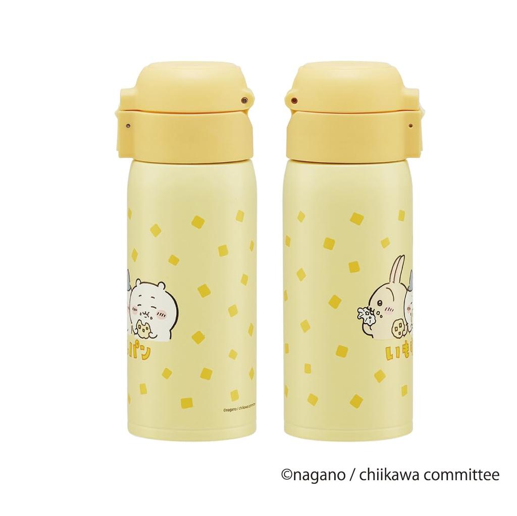 Skater 350ml Stainless Steel Water Bottle with Insulated for Hot and Cold Chiikawa STOT3-A One-Touch Opening, Drinks,