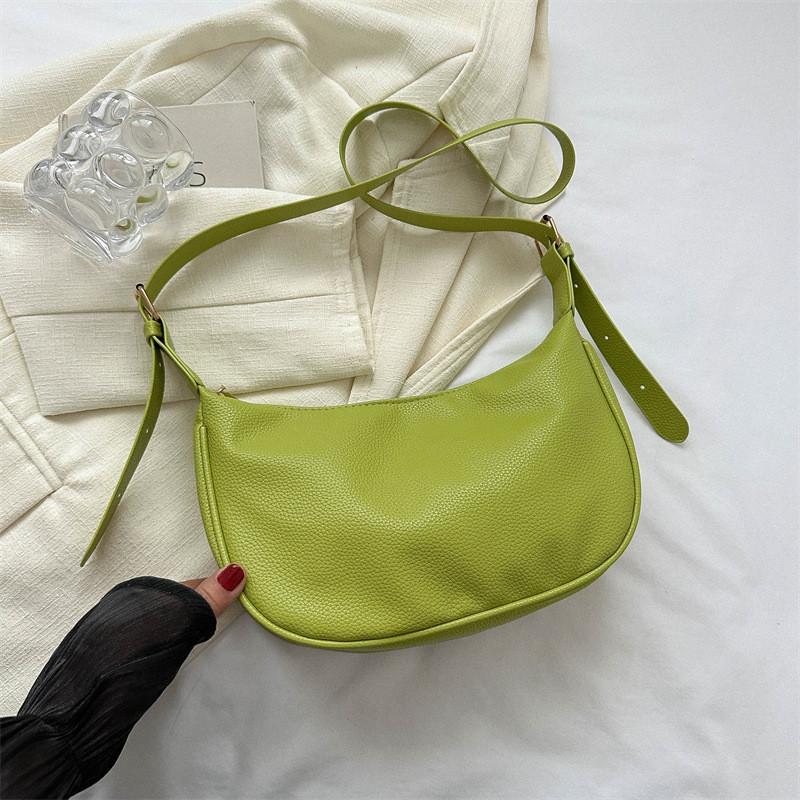 Fashionable Casual Shoulder Bag For Women 2023 Stylish Pu Leather Crossbody Bag With Polyester Lining
