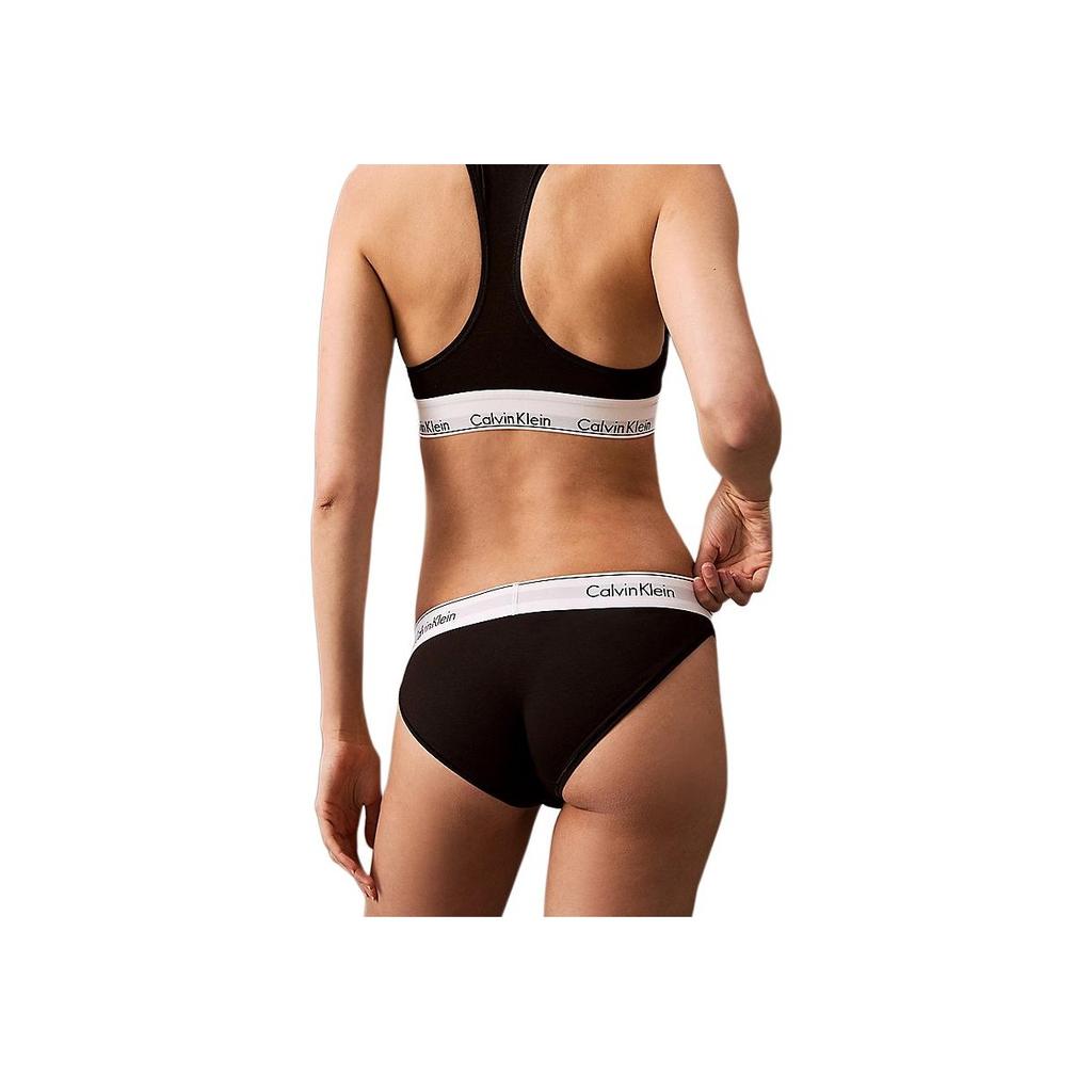 Calvin Klein Letter Low Rise Slim Fit Triangle Underwear Women Underwear Black 0000F3787E-001