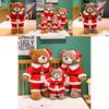 Christmas Teddy Bear Plush Toy With Santa Claus Costume Design For Holiday Decor And Gift Giving