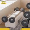 Gym Fixed Barbell Set with Storage Rack