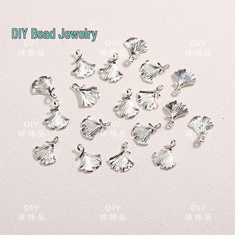 Starlight Moon Bell Pendant Tassel Jewelry DIY Materials - Silver Necklace/Bracelet Beading Accessories