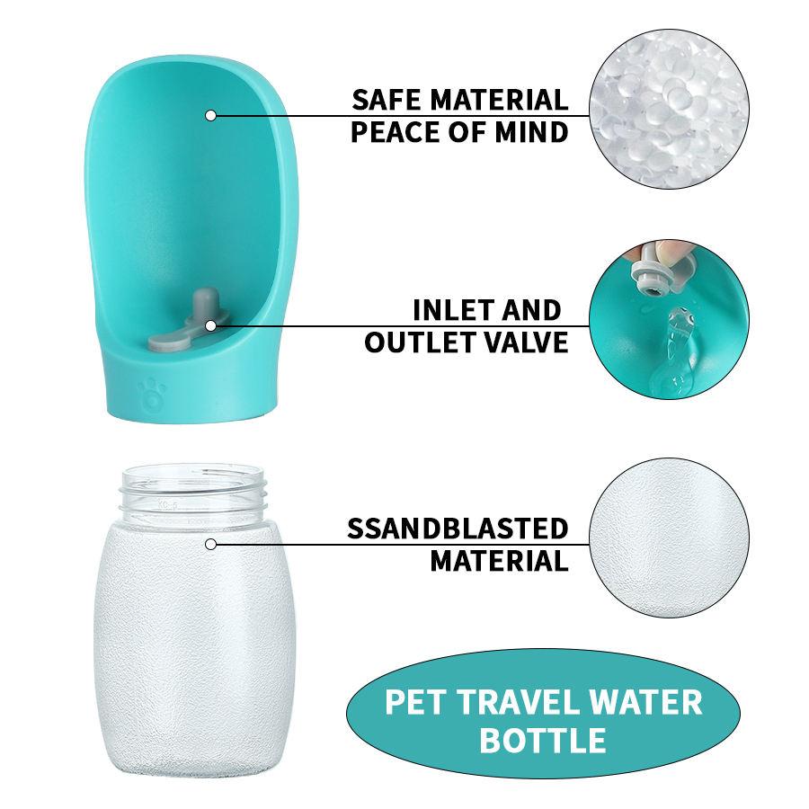 300ml Dog Water Bottle Portable Pet Water Dispenser for Small Big Dogs Cat Walking Travel Leakproof Drinking Bowl Feeder
