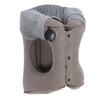 Inflatable Neck Pillow Gray Multifunctional PVC Flocking Inflatable Neck Rest Pillow for Travel