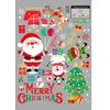 45*60cm Stickers Christmas Decorations Electrostatic Glass Stickers Bells Shopping Mall Window Flower Atmosphere Layout Stickers