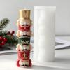Christmas Candle Project Form with Holiday Figure Outline, Flexible Craft Tool for Clay Work, Pouring Tasks, and Seasonal Table Styling