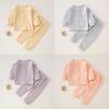Baby Cotton Autumn Long Sleeve And Pants Set With Antibacterial Fabric For Toddler Warmth