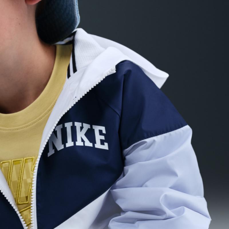 Nike Sportbekleidung Windrunner Jacke Mode Bequem Vielseitig Kapuze Jugend Kinderjacken IM3389-100