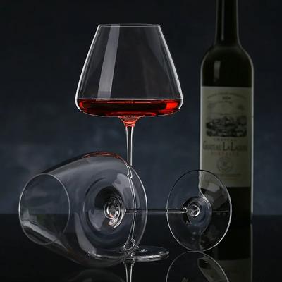 720ml Reines handgefertigtes Burgunderweinglas Kelchglas Bauchige Weingläser Rotweinglas Set Luxus Kristallglas Krug Nüchternes Traubenkelch