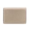 FENDI Compact wallet Celeria leather Tri-fold wallet beige leather Women Used