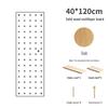 Solid Wood Pegboard Rack: Wall-Mounted & Desktop Storage Display for Entrance Hallway