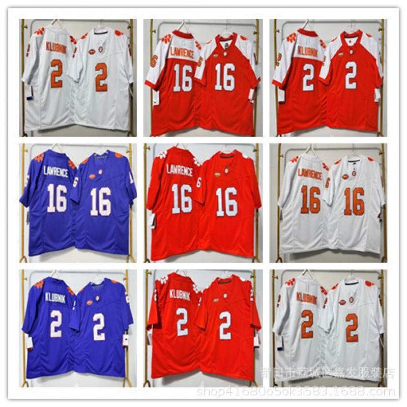 Clemson Tigers College Football Jersey Cotton Embroidered NCAA Team Apparel Men