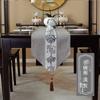 Wasserdichter Tischläufer Luxus Haushalt Küche Abendessen Zubehör Teezeremonie Party Dekoration Tischdecke Quasten Vintage