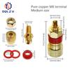Gold Plated Amplifier Speaker Terminal Binding Post Banana Plug Socket Connector Suitable for 4mm Banana Plugs Connector