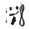 Universal String Instrument Pickup Set with Pickup + 6.35mm Audio Cable + 2pcs 6.35mm to 3.5mm Adapters + Metal Clip