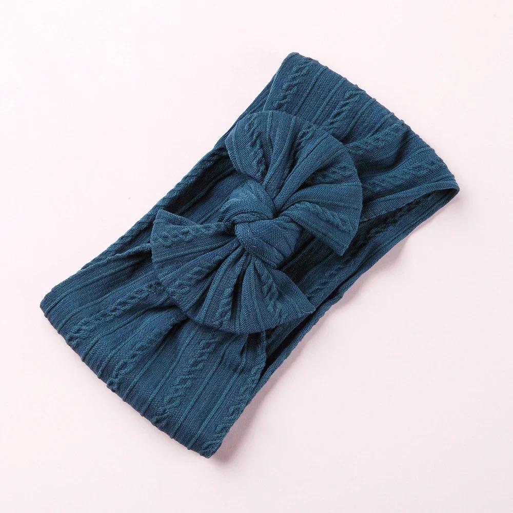 New Baby Headband Child Bowknot Headwear Cables Turban for Girl Hairbands Kids Elastic Bow Headwrap Infant Baby Hair Accessories